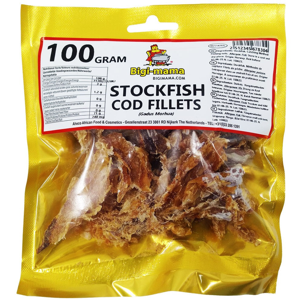 Bigi-Mama Stockfish Cod Fillets 100g