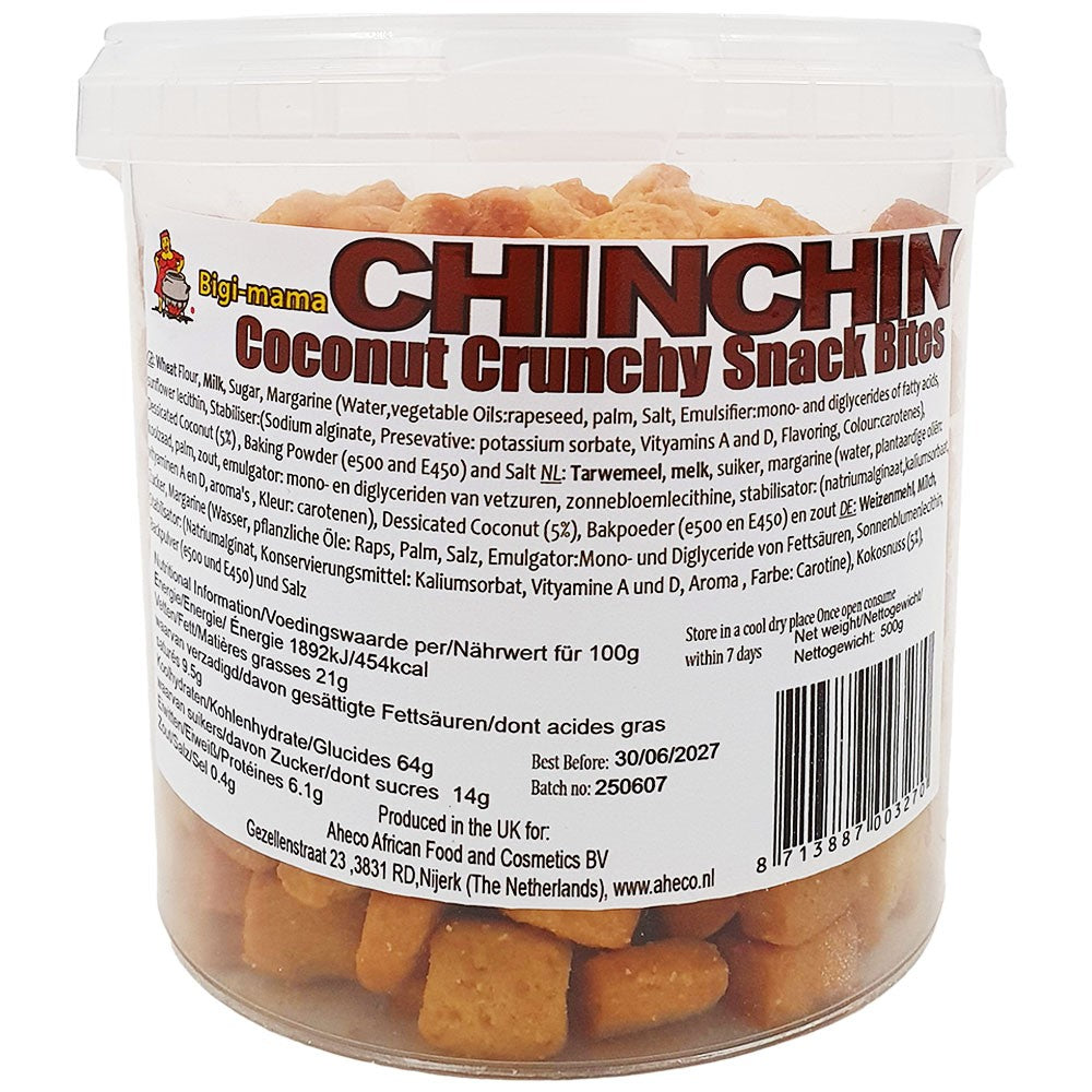 Bigi-Mama ChinChin Coconut Crunchy Snack Bites 500g