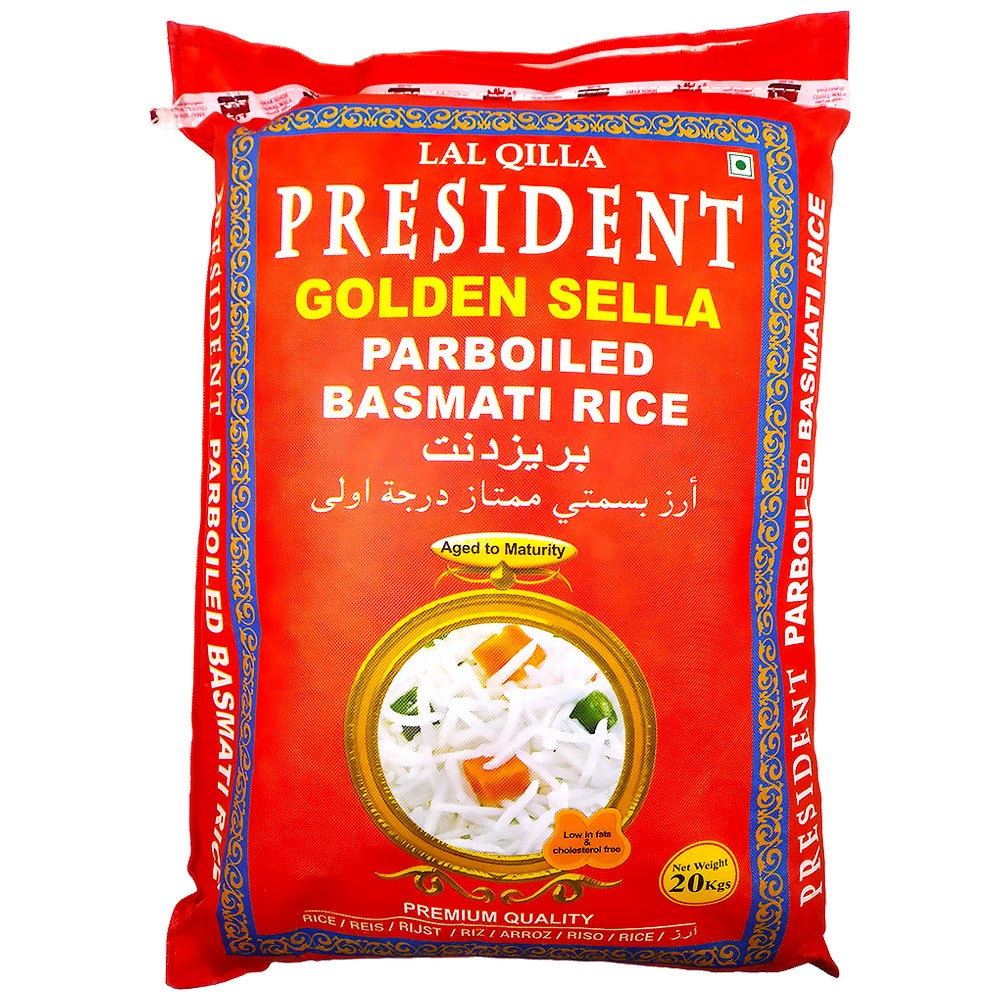 Rice Basmati Parboiled President 20 kg