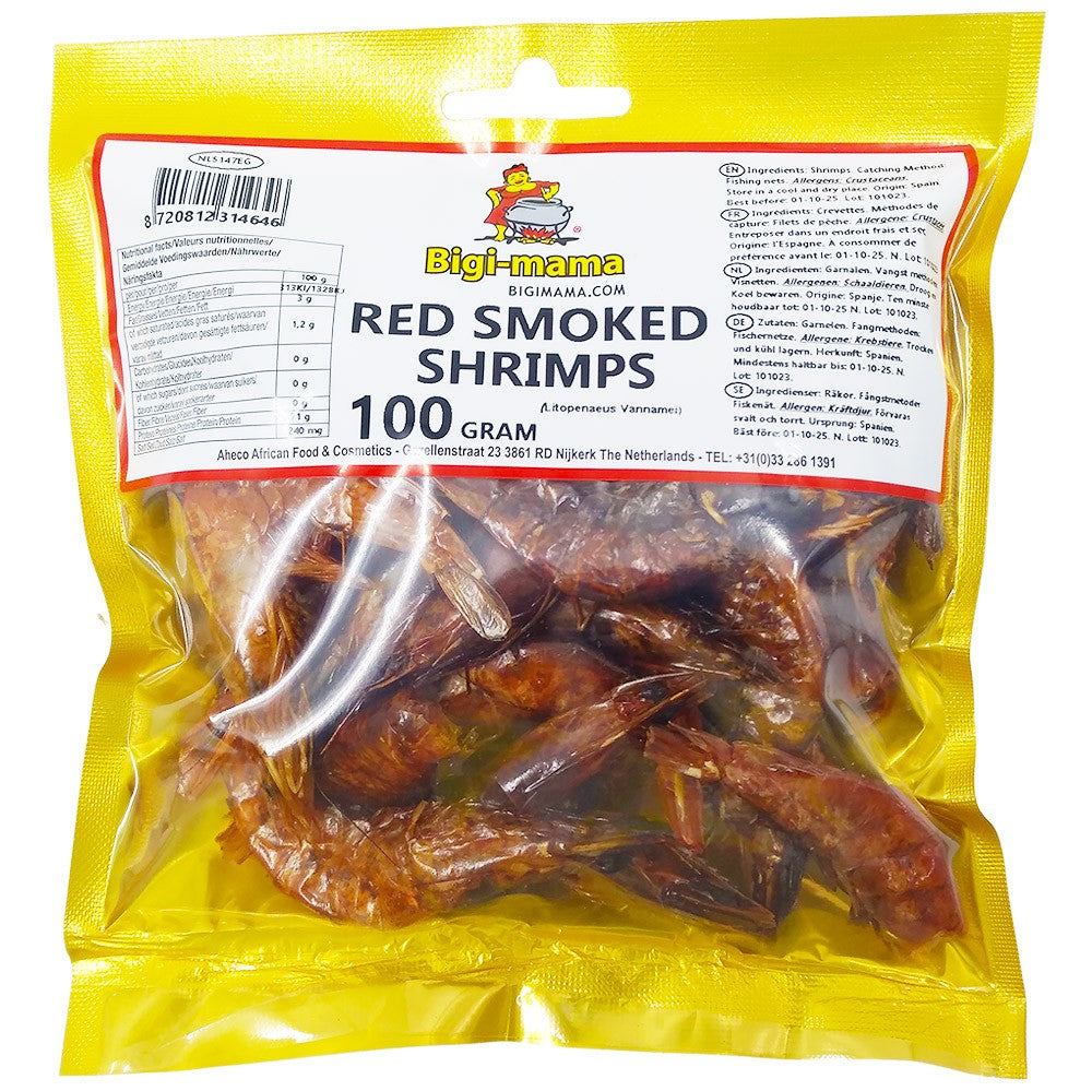 Bigi-Mama Red Smoked Shrimp 100g