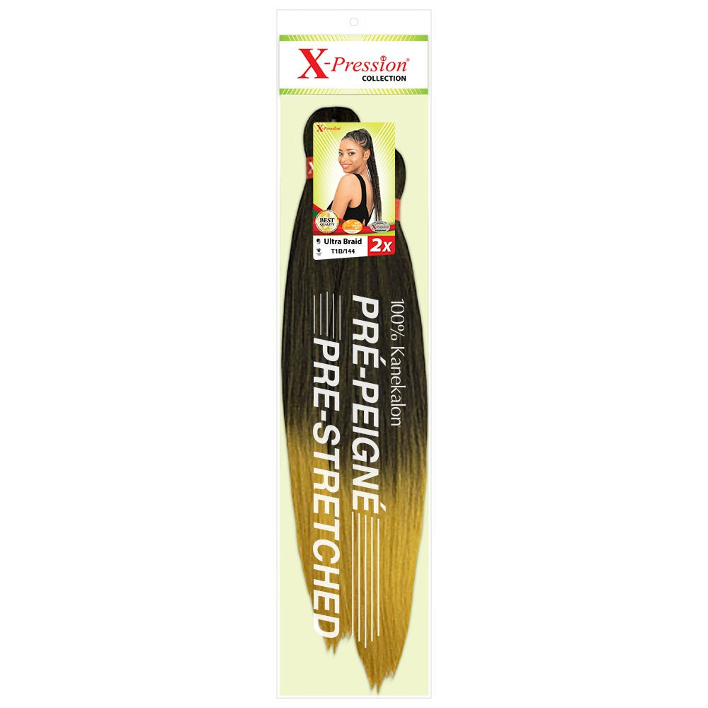 X-Pression 2x Pre-Stretched Braid Colour 1B/144