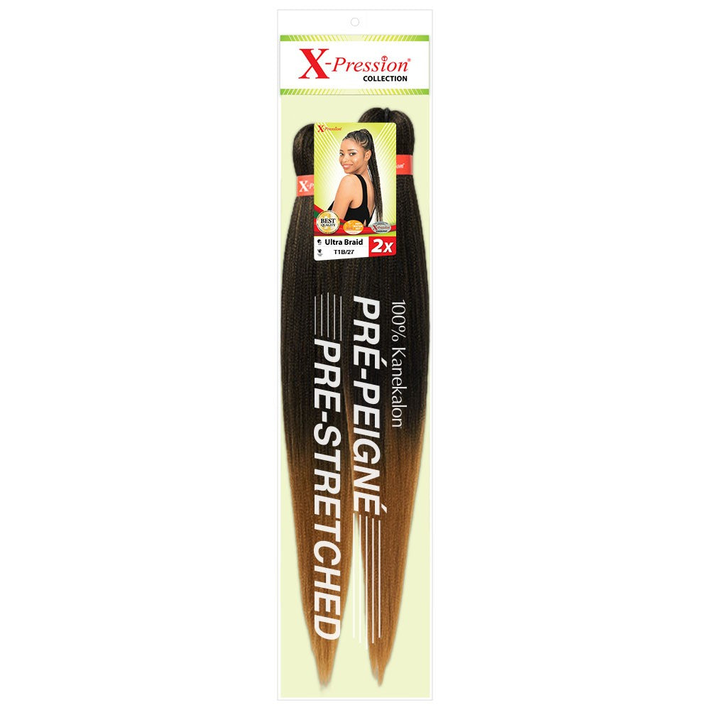 X-Pression 2x Pre-Stretched Braid Colour 1B/27