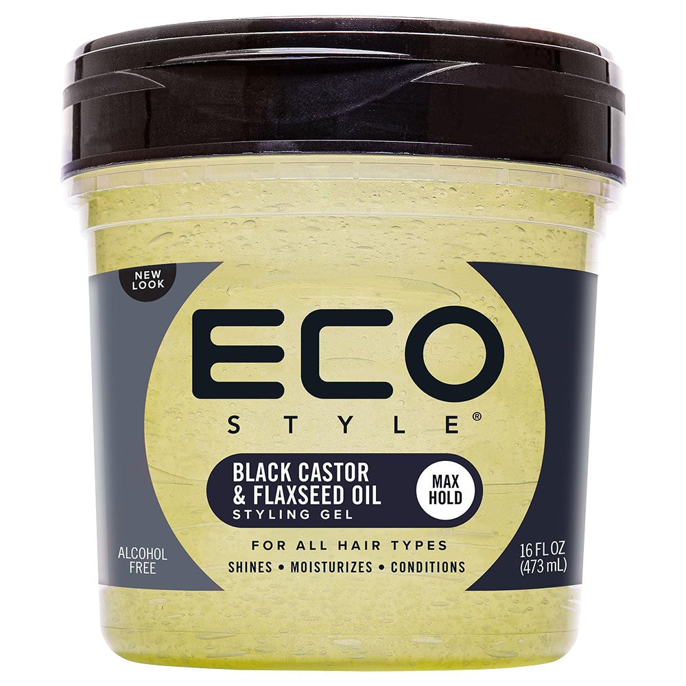 Eco Style Gel Black Castor & Flaxseed Oil 16oz