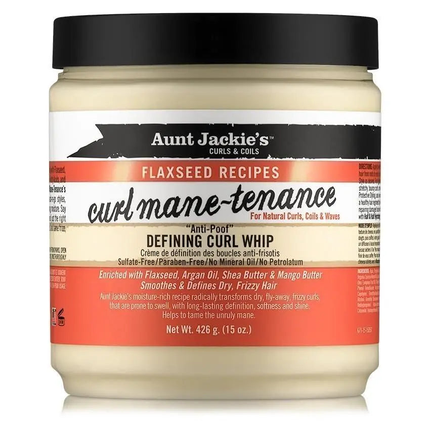 Aunt Jackie's Curls & Coils Flaxseed Recipes Curl Mane-Tenance Defining Curl Whip 426 gr