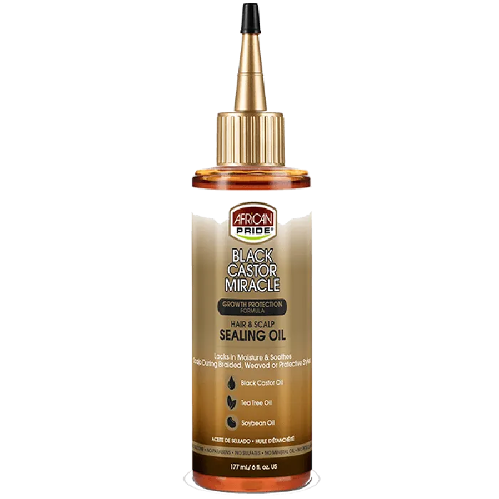African Pride Black Castor Miracle Hair & Scalp Sealing Oil 118ml