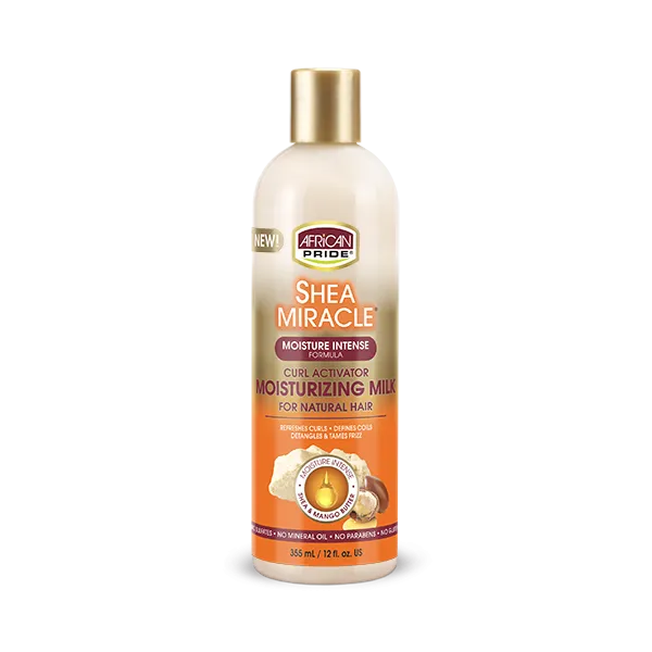 African Pride Shea Butter Miracle Curl Activator Moisturizing Milk 355ml