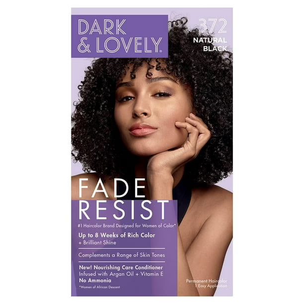Dark and Lovely Fade Resist Hair Color - 372 Natural Black