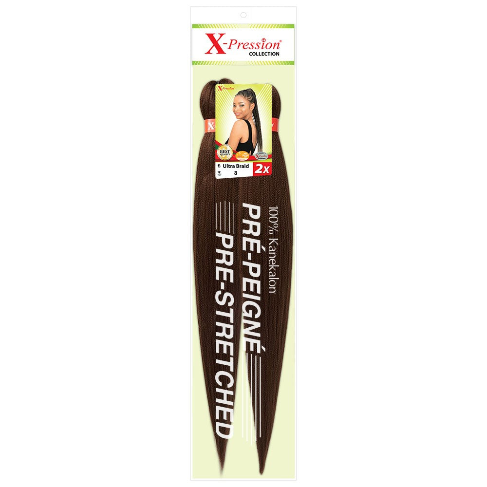 X-Pression 2x Pre-Stretched Braid Colour 8