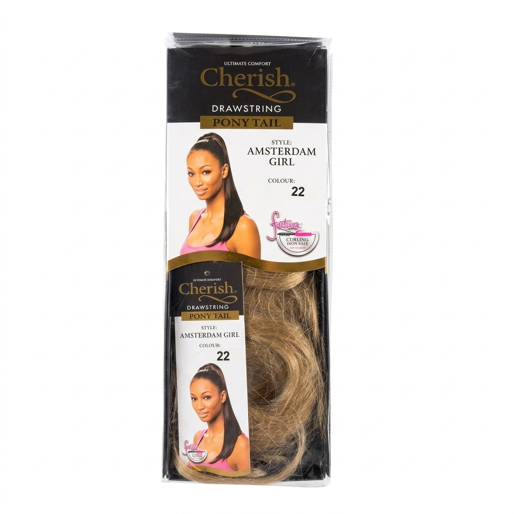 Cherish Drawstring Ponytail Amsterdam Girl Colour 22