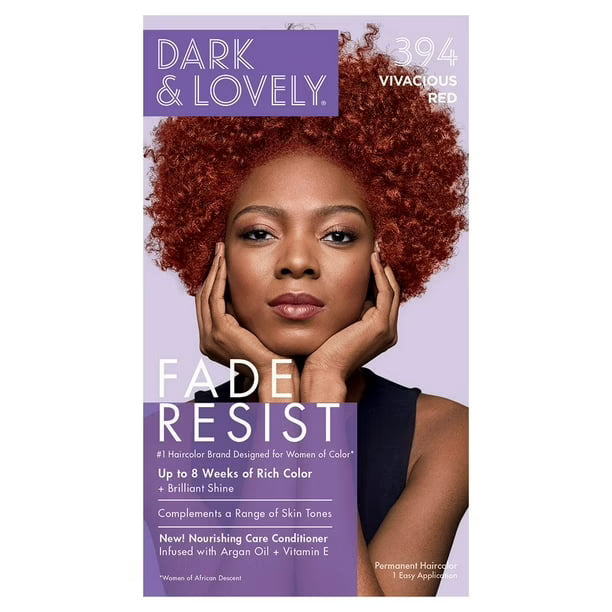 Dark and Lovely Fade Resist Hair Color - 394 Vivacious Red