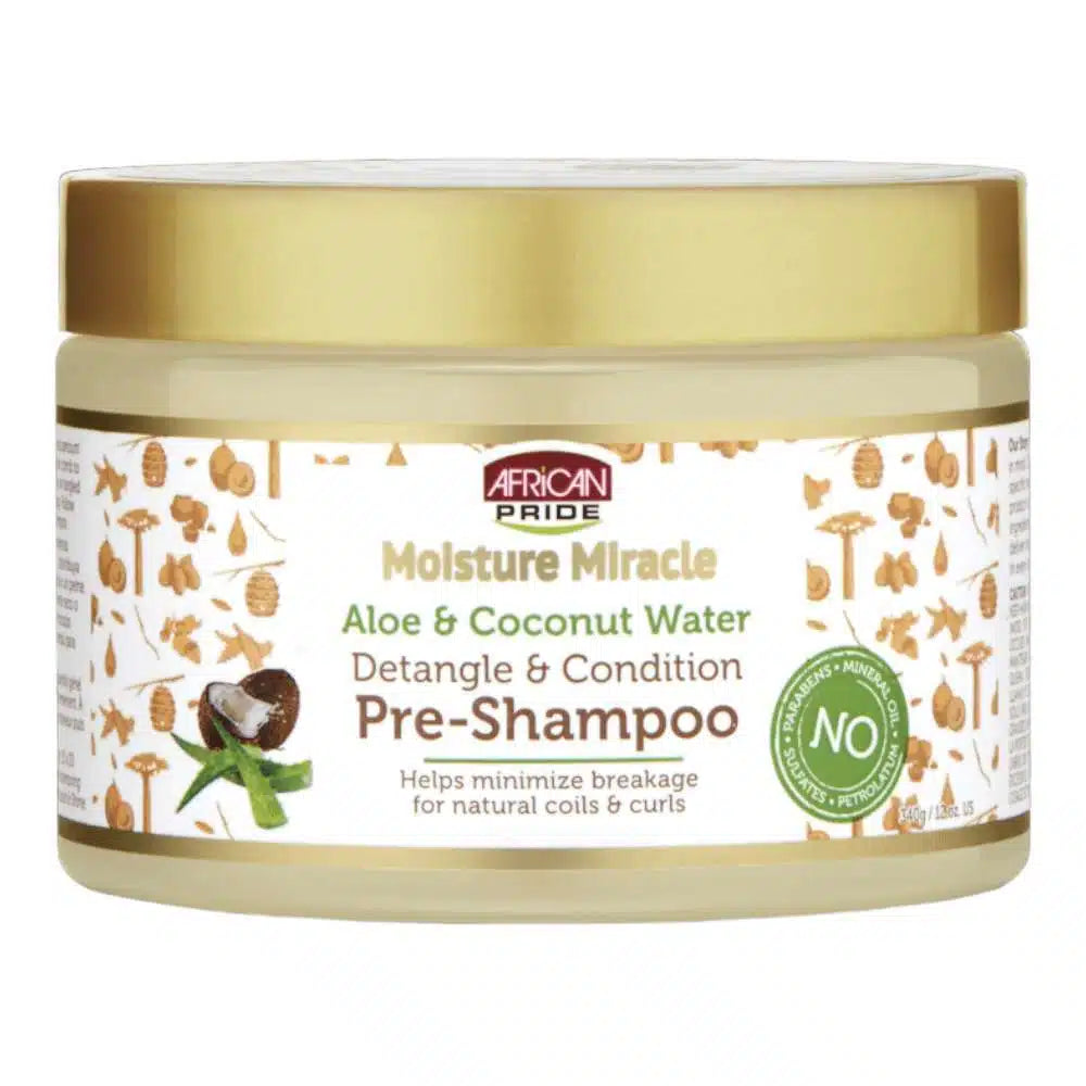 African Pride Moisture Miracle Aloe & Coconut Water Pre-Shampoo 340ml