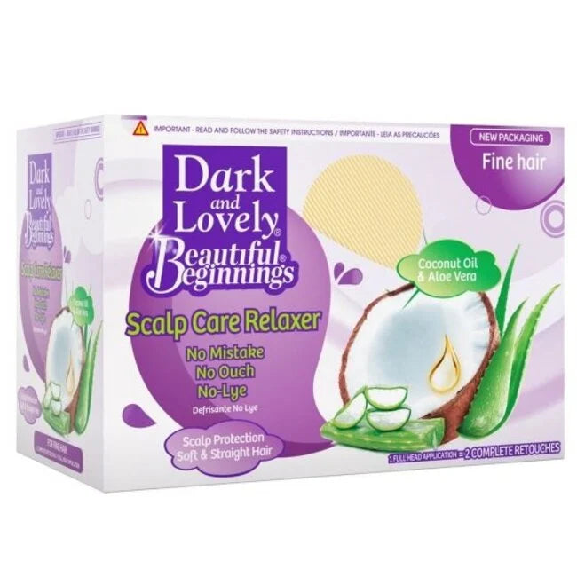 Dark and Lovely Beautiful Beginnings No Mistake Smooth Relaxer Fine Hair