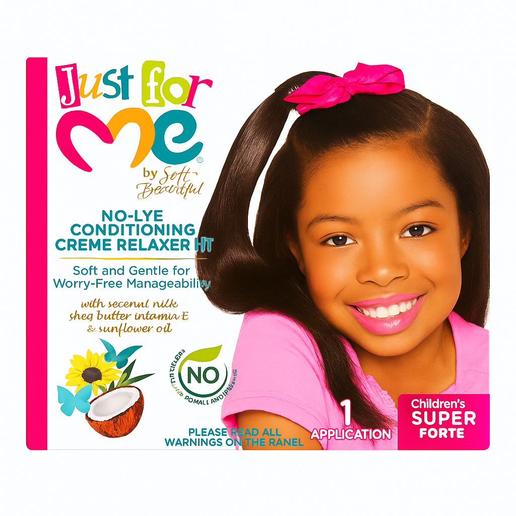 Just for Me No-Lye Hair Conditioning Creme Relaxer Kit Super