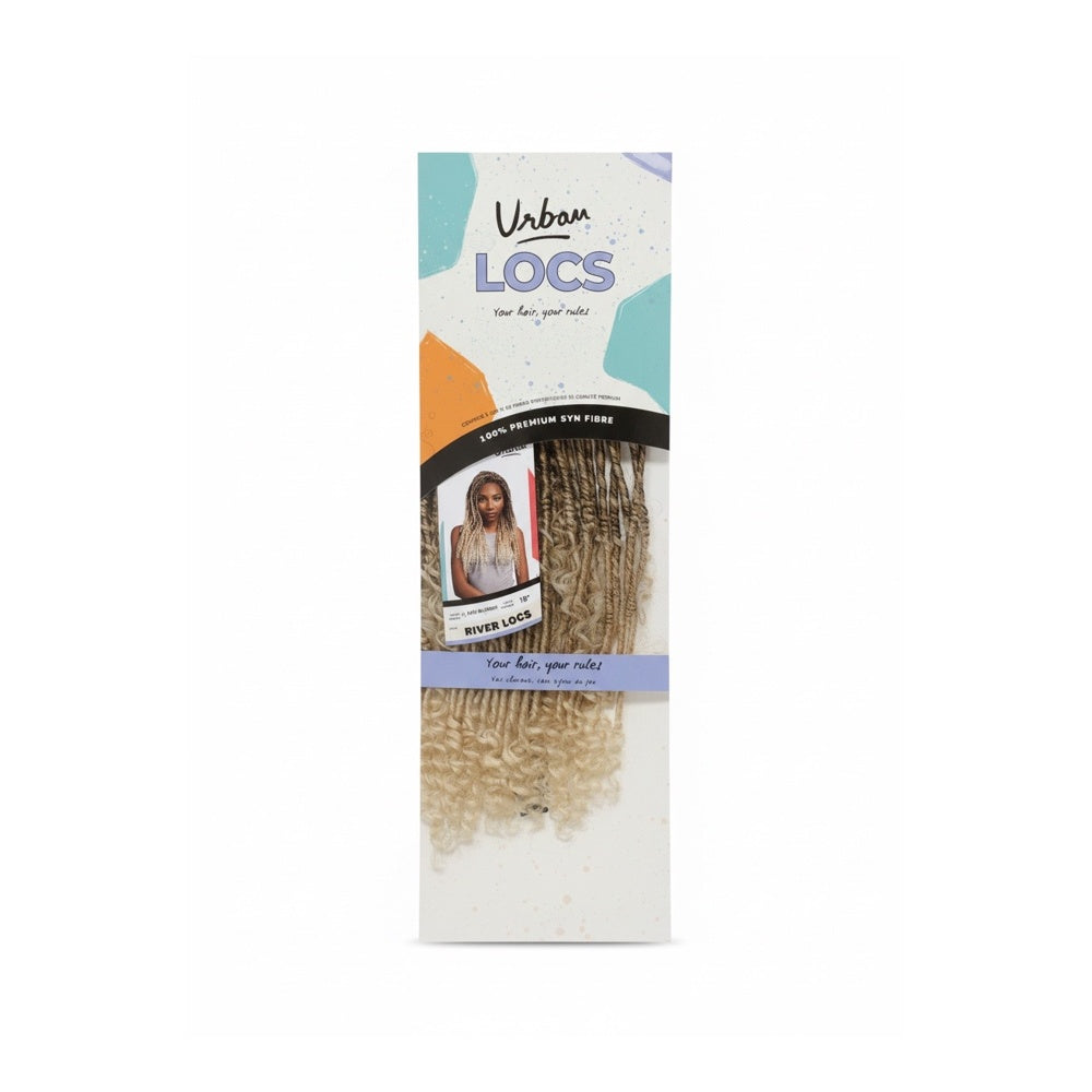 Urban Locs River Locs 18'' Colour T/Ash Blonde