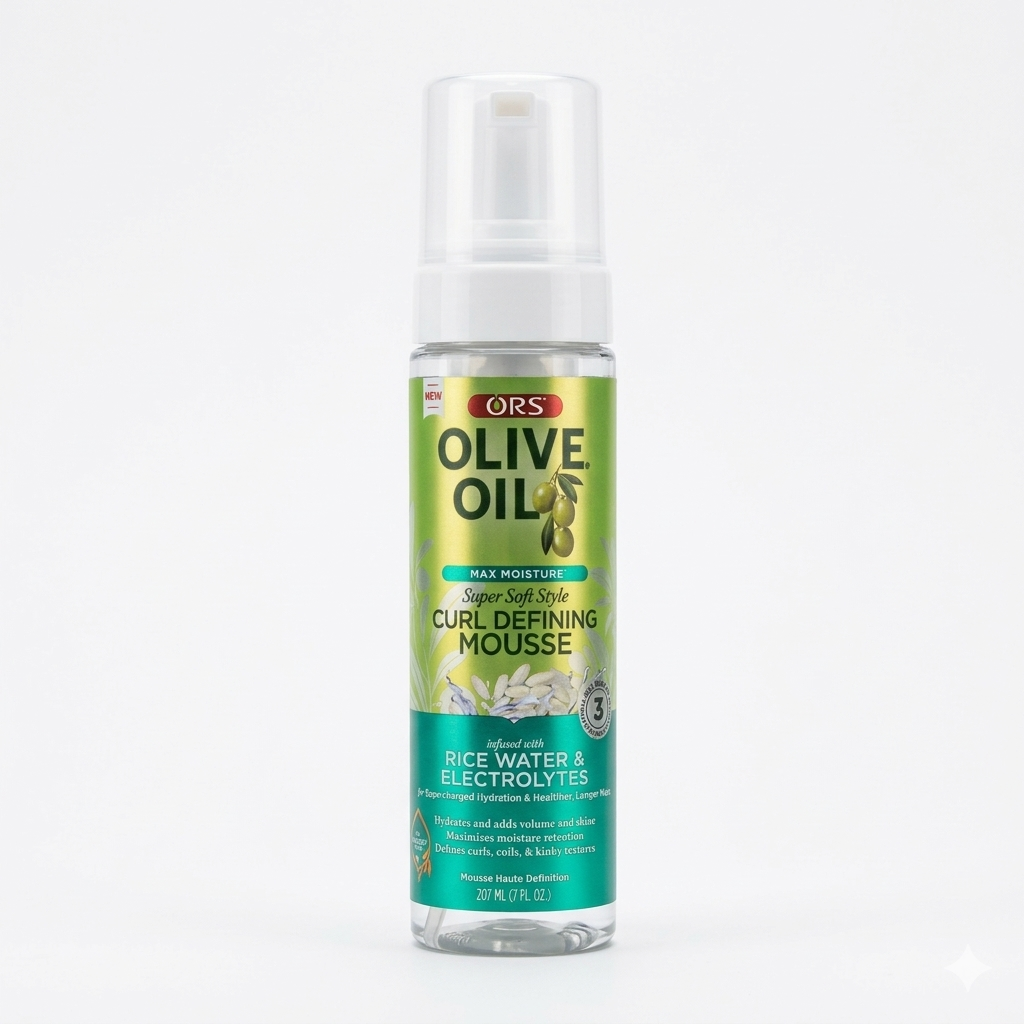 Ors Olive Oil Curl Defining Mousse Rice Water & Electrolytes 207ml