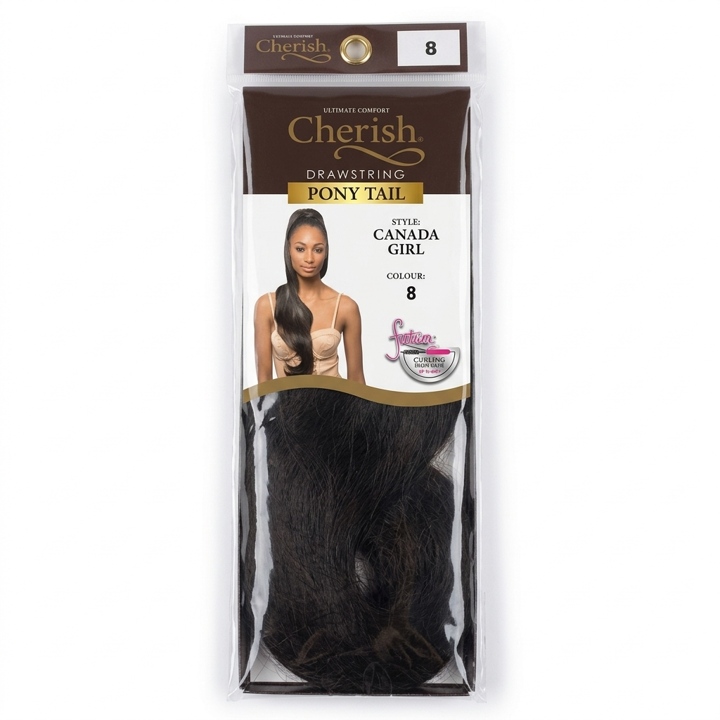 Cherish Drawstring Ponytail Canada Girl Colour 8