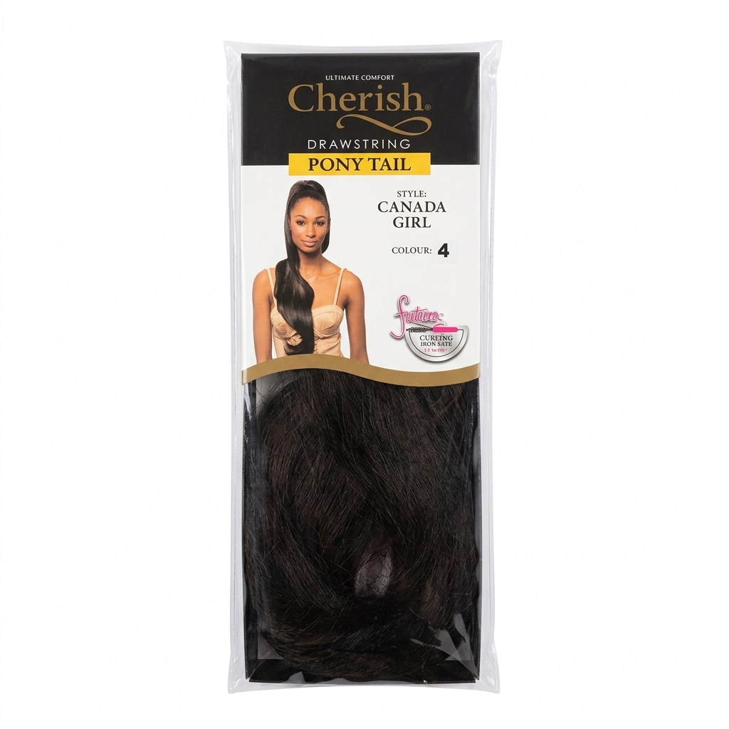 Cherish Drawstring Ponytail Canada Girl Colour 4