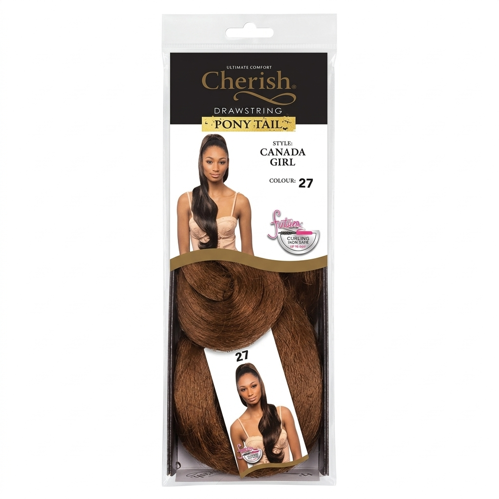 Cherish Drawstring Ponytail Canada Girl Colour 27