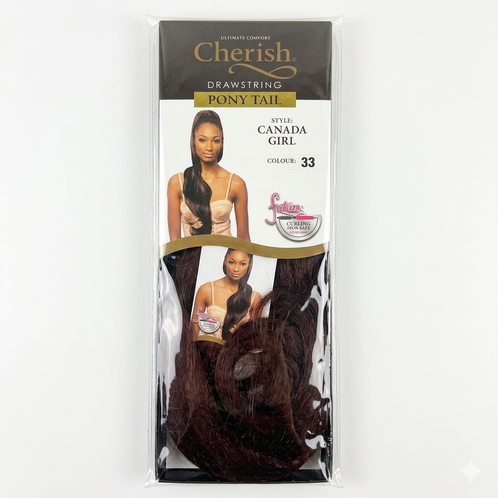 Cherish Drawstring Ponytail Canada Girl Colour 33