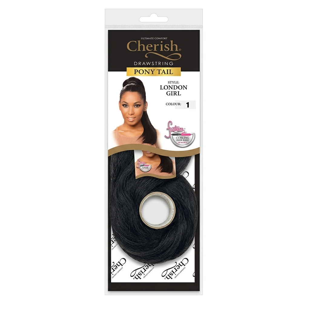 Cherish Drawstring Ponytail London Girl Colour 1