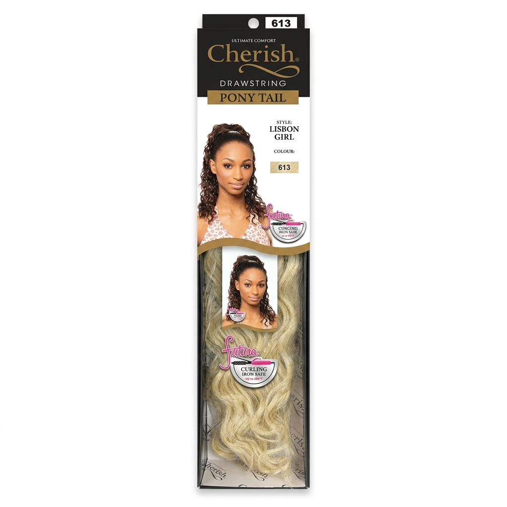Cherish Drawstring Ponytail Lisbon Girl Colour 613