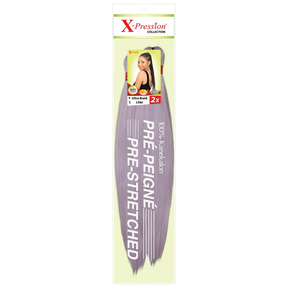 X-Pression 2x Pre-Stretched Braid Colour Lilac