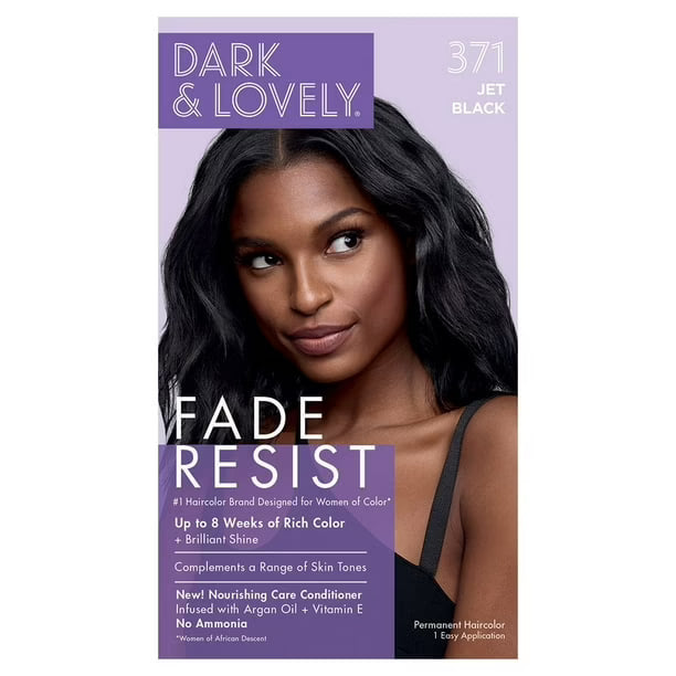 Dark and Lovely Fade Resist Hair Color - 371 Jet Black