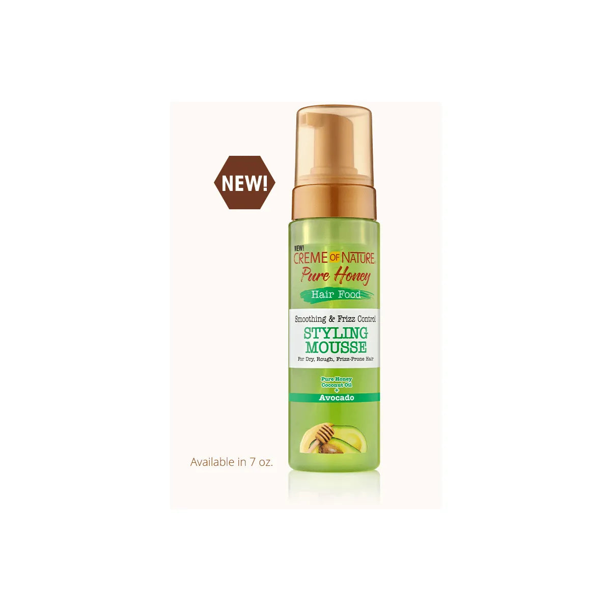Creme of Nature Pure Honey Hair Food Avocado Mousse 3S 207ml