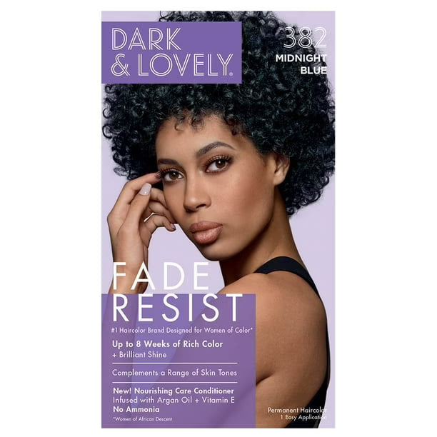 Dark and Lovely Fade Resist Hair Color - 382 Midnight Blue