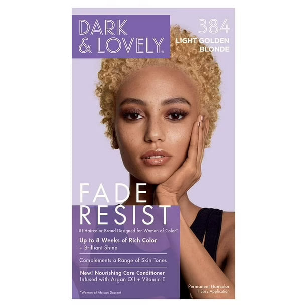 Dark and Lovely Fade Resist Hair Color - 384 Light Golden Blonde
