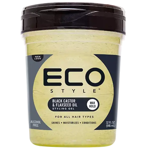 Eco Style Gel Black Castor & Flaxseed Oil 32oz