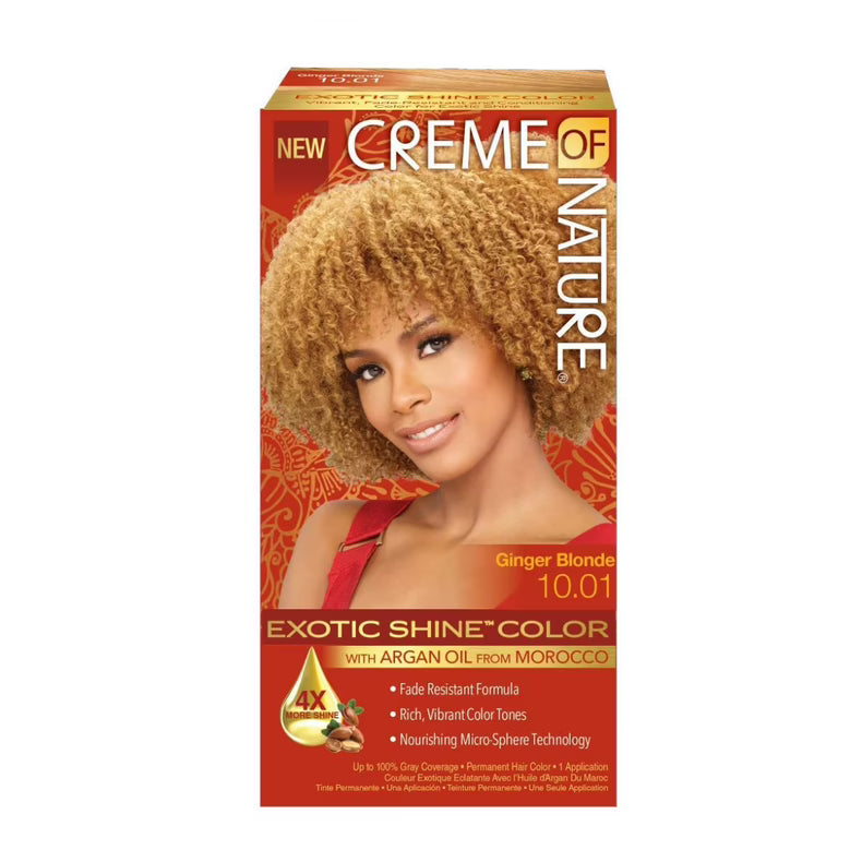 Creme Of Nature Exotic Shine Color Hair Color, 10.01 Ginger Blonde
