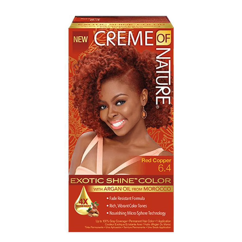 Creme Of Nature Exotic Shine Color Hair Color, 6.4 Red Copper