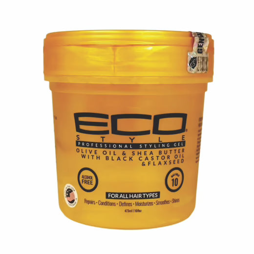 Eco Style Gold Olive Oil & Shea Butter & Black Castor Oil & Flaxseed 16oz